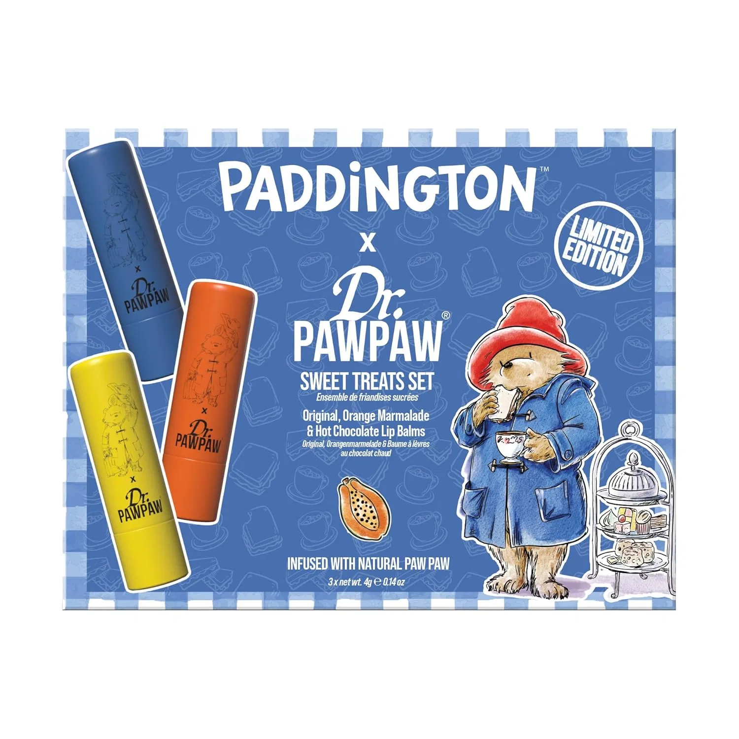 Набор бальзамов для губ «x Paddington Sweet Treats Set» от Dr. PAWPAW Dr. Pawpaw Original Balm
