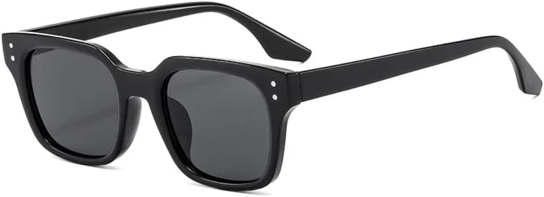 

Солнцезащитные очки для мужчин и женщин - защита UV400 - компактная легкая оправа, цветные линзы, подходят для занятий спортом на открытом воздухе и вождения DSVIGF, Black