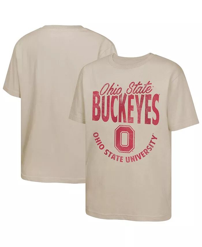 

Футболка Big Boys and Girls Tan Ohio State Buckeyes News Flash Outerstuff