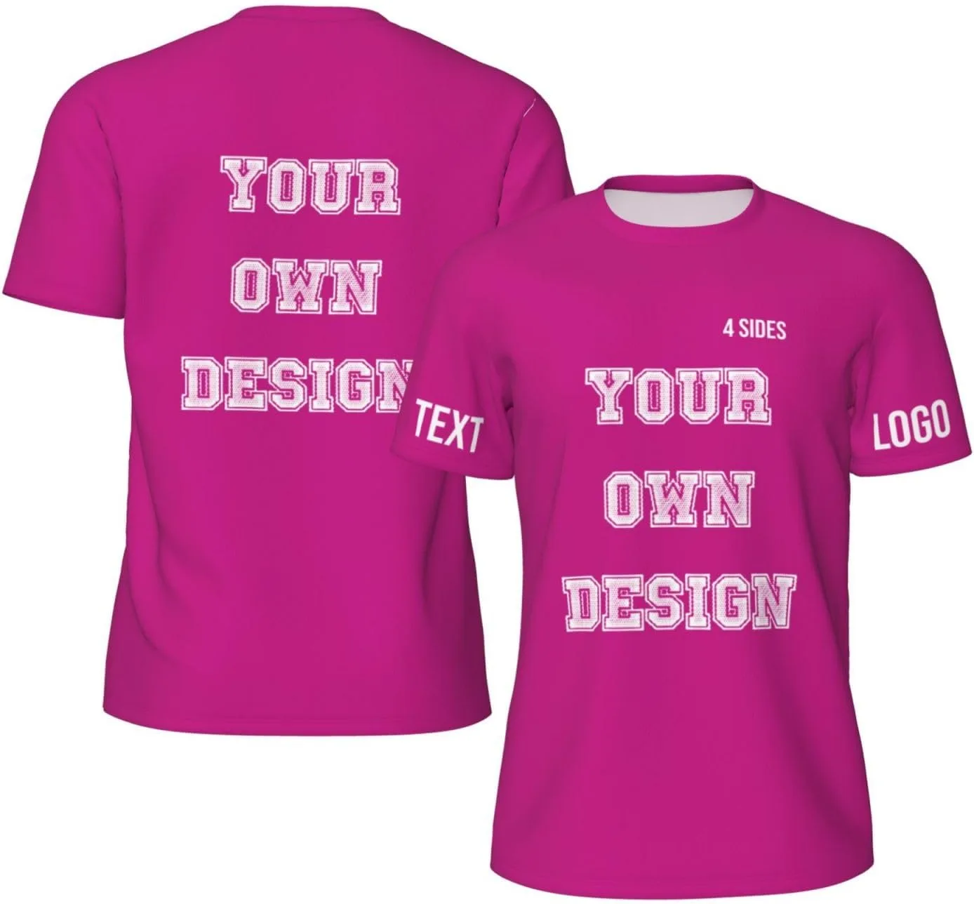 

Футболка Custom с принтом на 4 сторонах, мужская, с логотипом