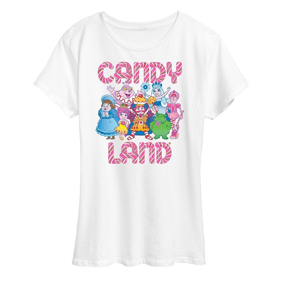 

Женская футболка с рисунком Candy Land Group от Hasbro, белый