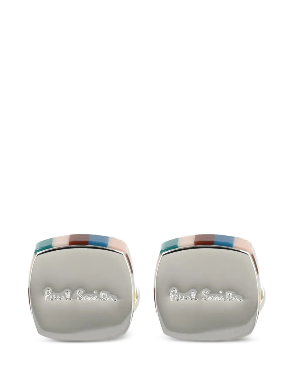 

Запонки с полосатым узором Paul Smith, серебряный