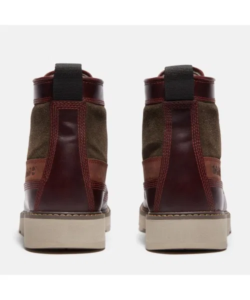 Ботинки водонепроницаемые Timberland Britton Mills мужские на шнуровке, цвет бордовый — фото 4