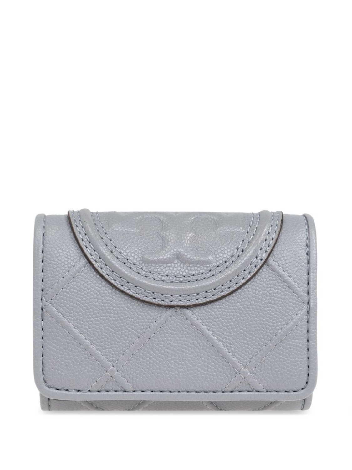 

Tory Burch кожаный кошелек с тиснением в виде двойной буквы Т, серый