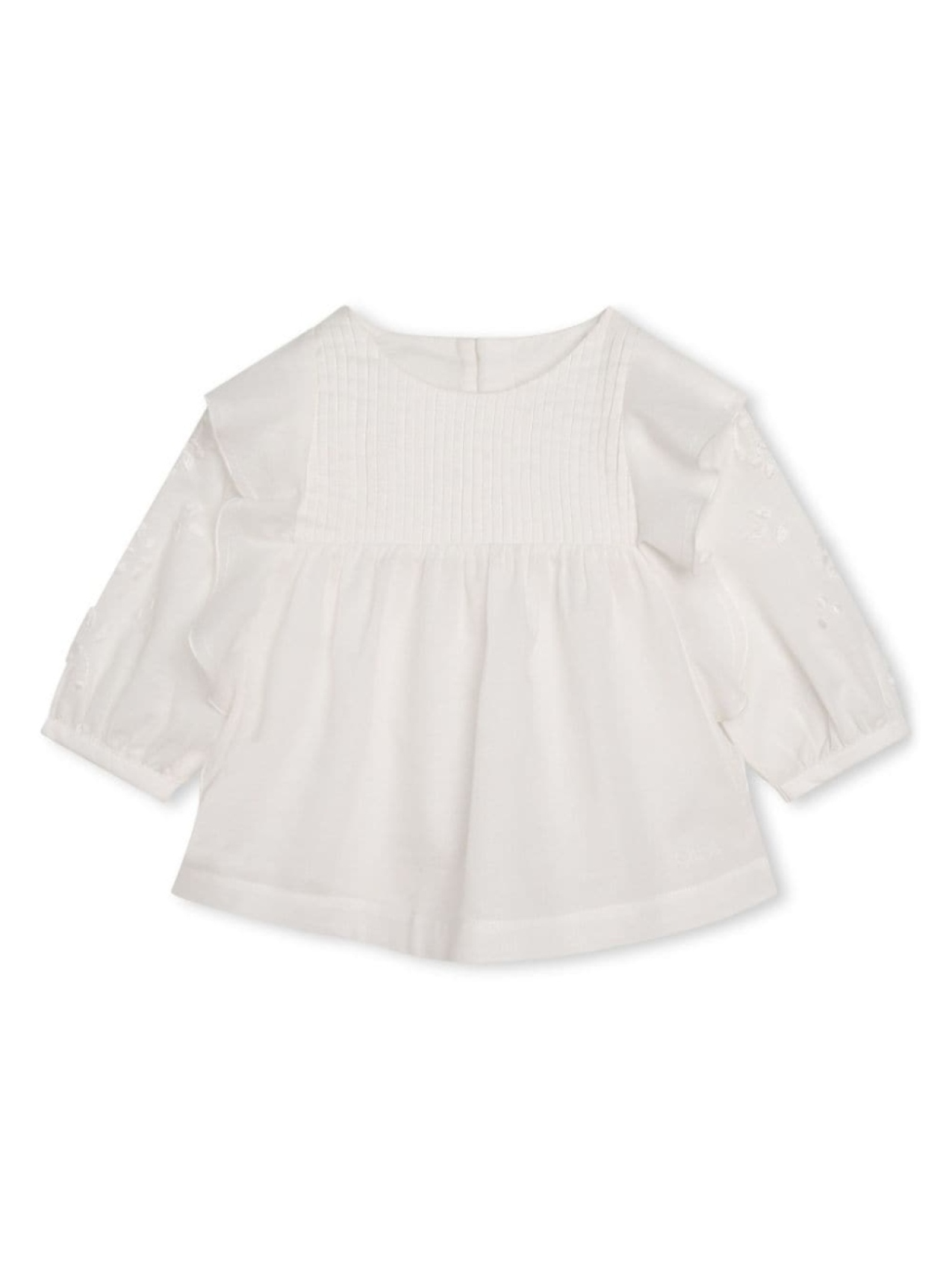 

Chloé Kids блузка с оборками, белый