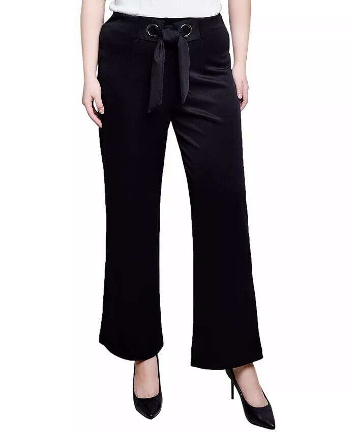 

Широкие брюки с люверсами NY Collection, черный