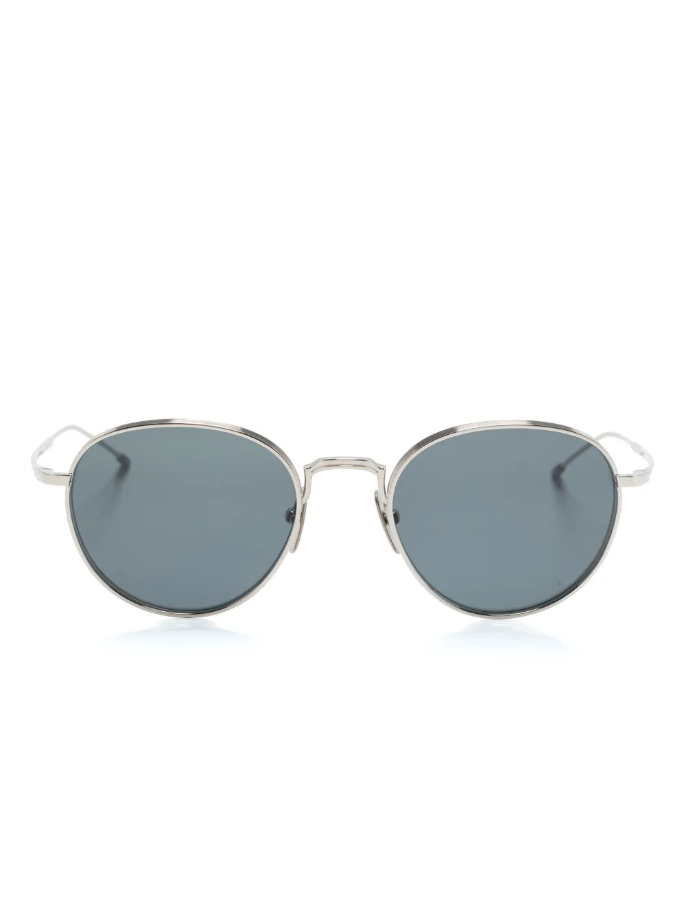 

Солнцезащитные очки в круглой оправе Thom Browne Eyewear, серебяный