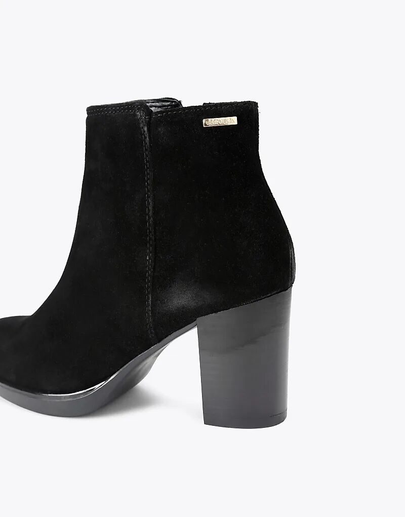 Ботильоны челси Carvela Silver средней высоты из черной замши — фото 3