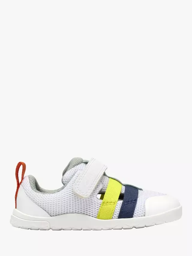 Детские сетчатые кроссовки Baby Harbour Flex T, белые/разноцветные Clarks