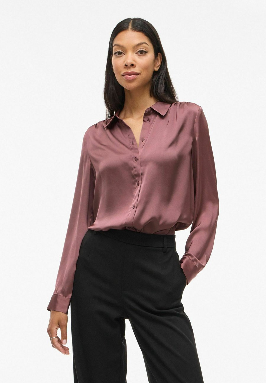 

Блуза VILA VISOFIE LANGARM, Rose Brown/Light Pink