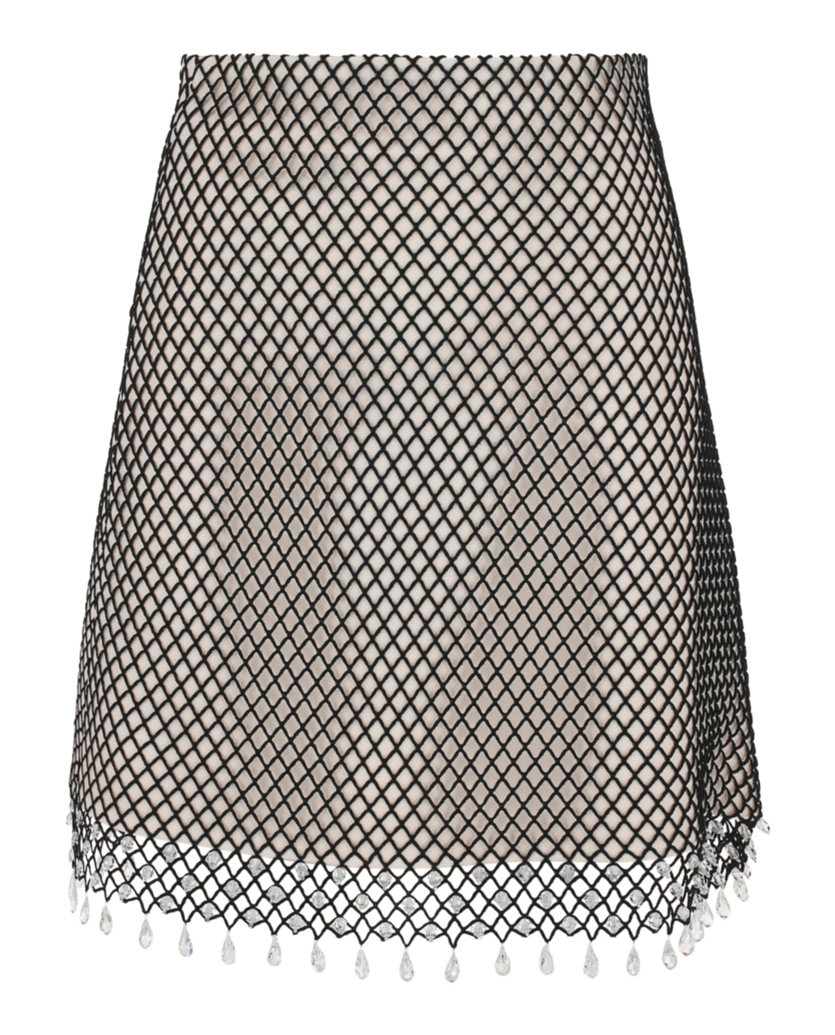 

Юбка-карандаш миди с кружевом Burberry, цвет optic white