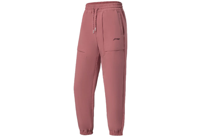 

Трикотажные спортивные штаны Fitness Series женские розовые Lining
