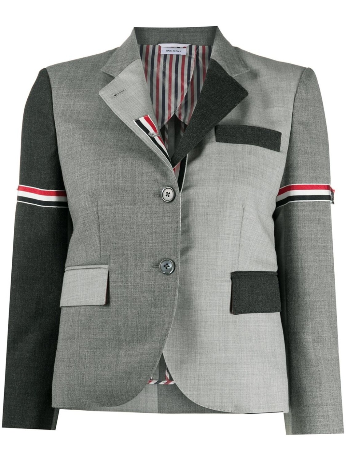 

Thom Browne блейзер Fun-Mix 2ply, серый