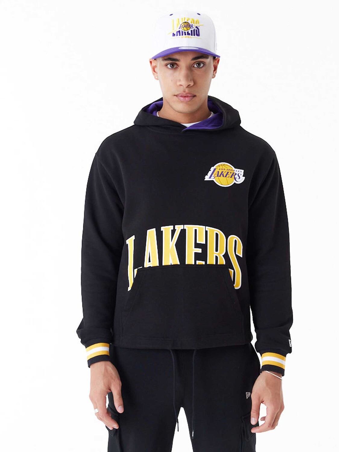 

Толстовка New Era NBA ARCH GRPHC OS HOODY LOSLAK, черный