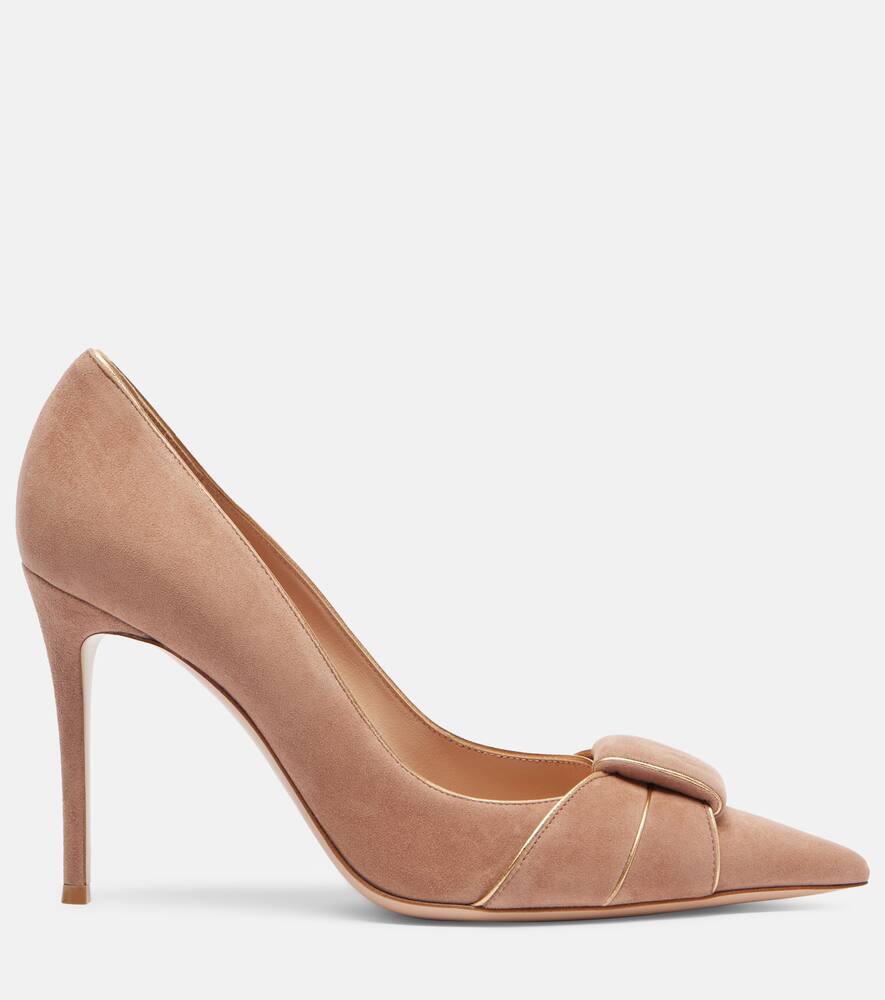 Замшевые лодочки Gianvito Rossi, Mekong + Praline — фото 4