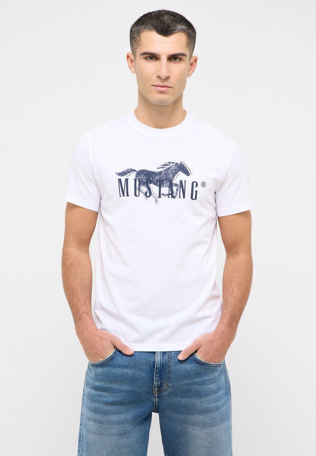 

Футболка с принтом Mustang, белый