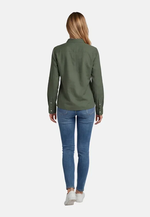 Блуза Usbellaa button down U.S. Polo Assn., оливковый — фото 4