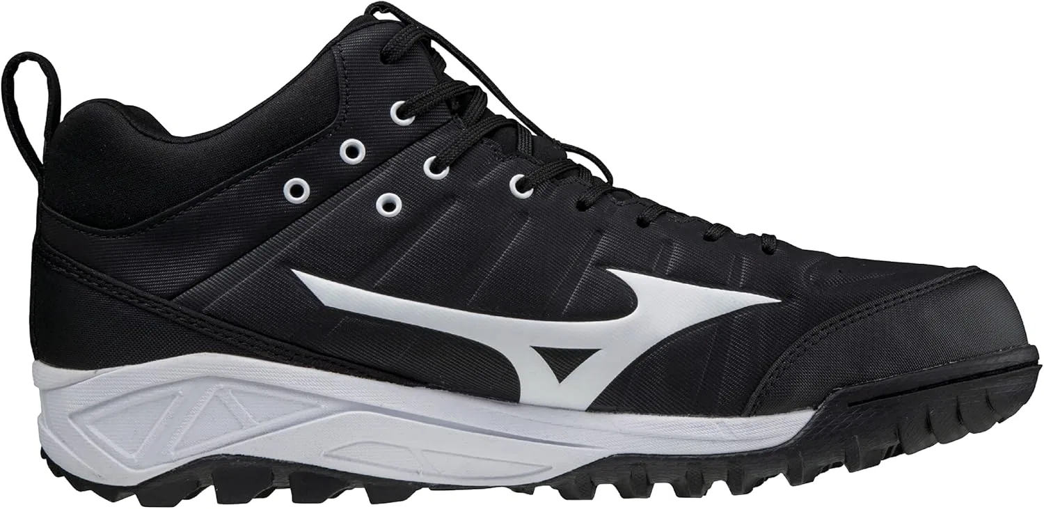 Мужские кроссовки Mizuno Ambition 2 All Surface Mid Turf, размер 14 (1400), Black / White 9000 — фото 2