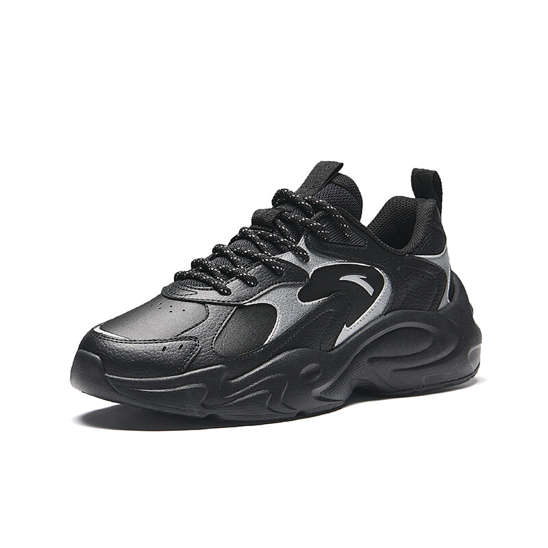 Кроссовки ANTA Life Collection Chunky Sneakers Men Low-top Black/silver, черный/серебряный — фото 2