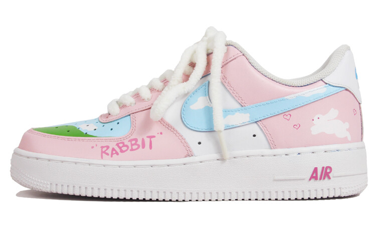 

Кроссовки Air Force 1 для скейтбординга мужские с низким верхом белый/розовый Nike