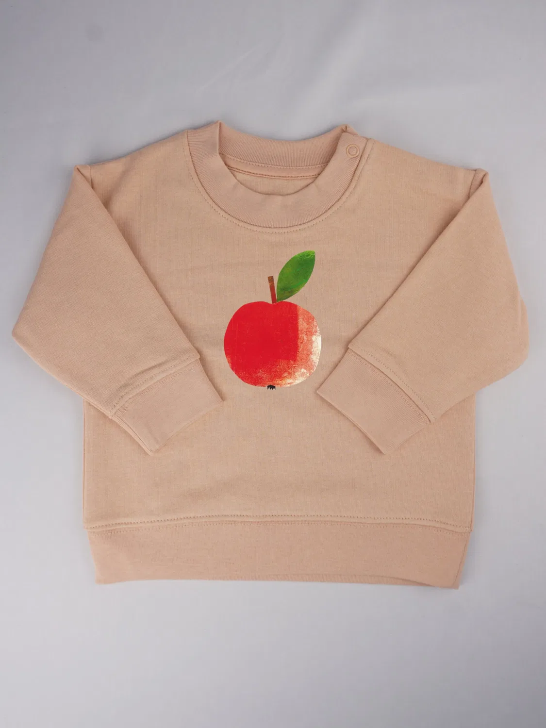 Свитер 'Meladi Kinder Baby-Свитер aus Biobaumwolle - Apfel auf Creme Latte' Meladi, Cream — фото 3
