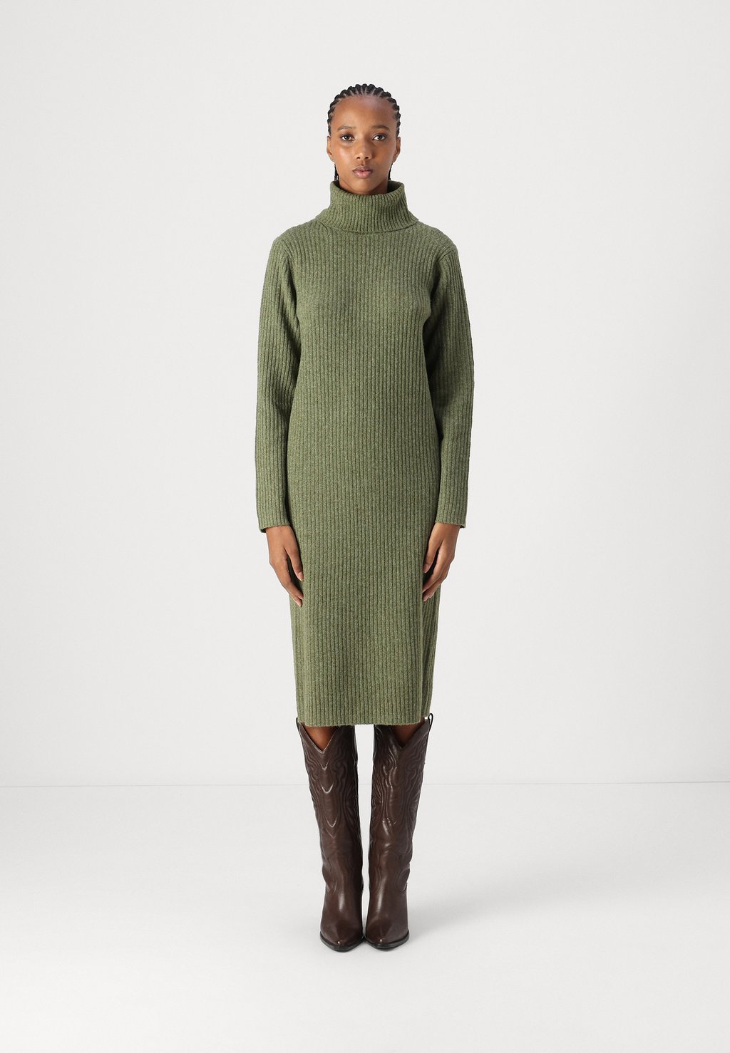 

Платье-джемпер JDYANNIE LIFE ROLL NECK DRESS JDY, темно-коричневый