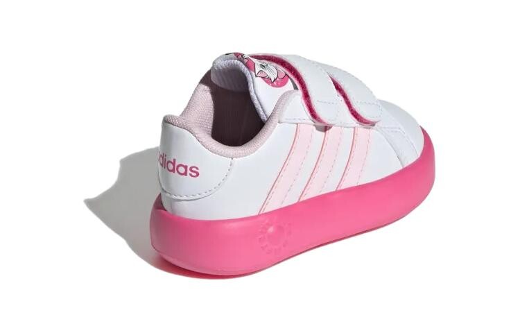 Кроссовки Adidas Grand Court 2.0 Marie Sportswear Cloud White Clear Pink Pulse Magenta TD, белый — фото 3