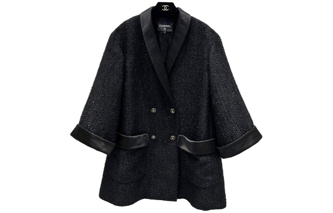 

Пальто женское черное Chanel