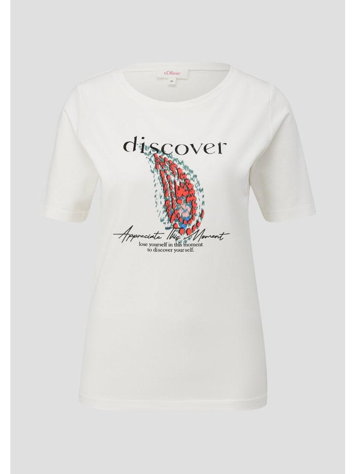 

Футболка в цвете 02D1_cream s.Oliver, Хаки, Футболка в цвете 02D1_cream s.Oliver