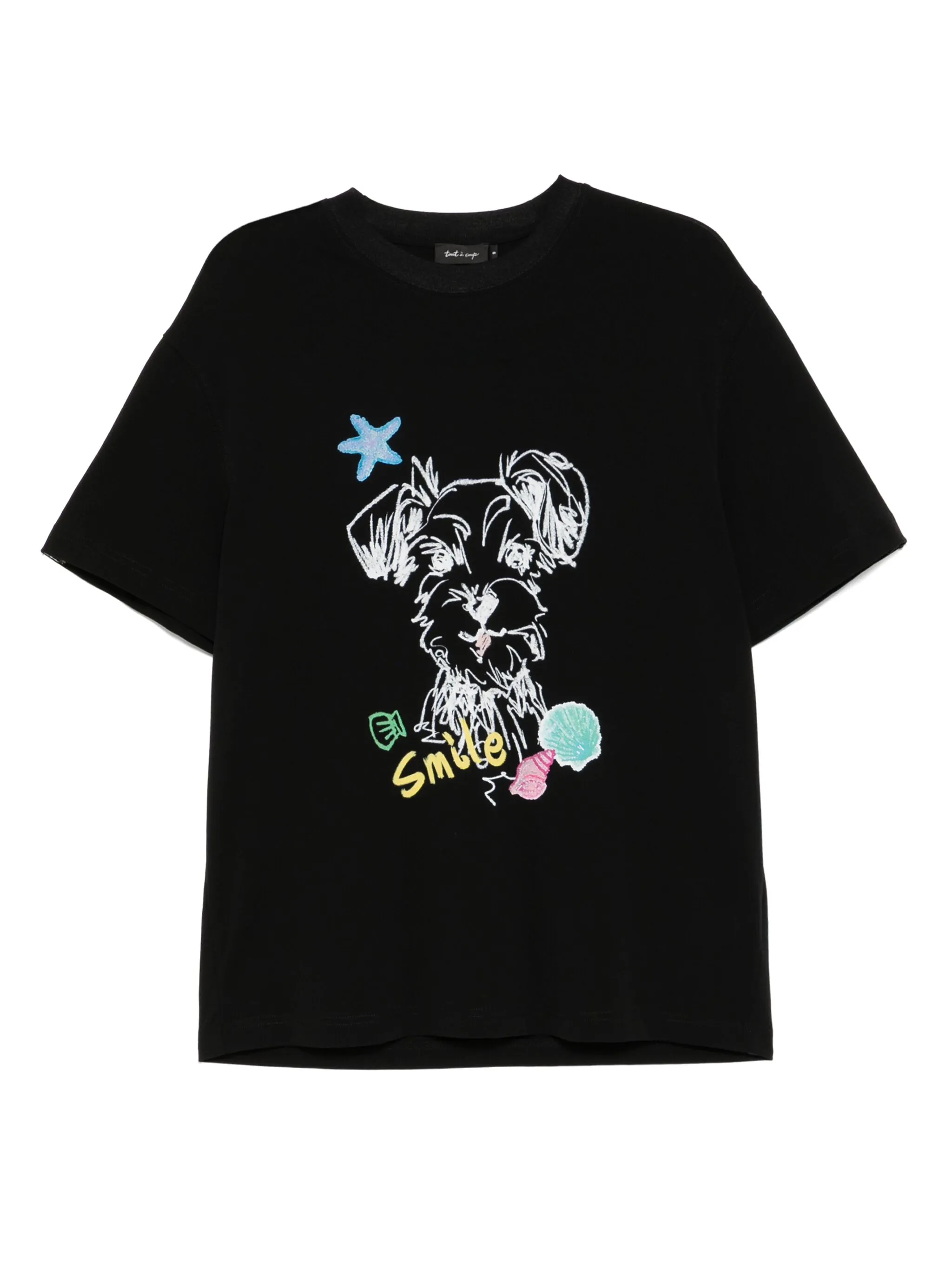 

Футболка с графичным принтом Tout A Coup, черный