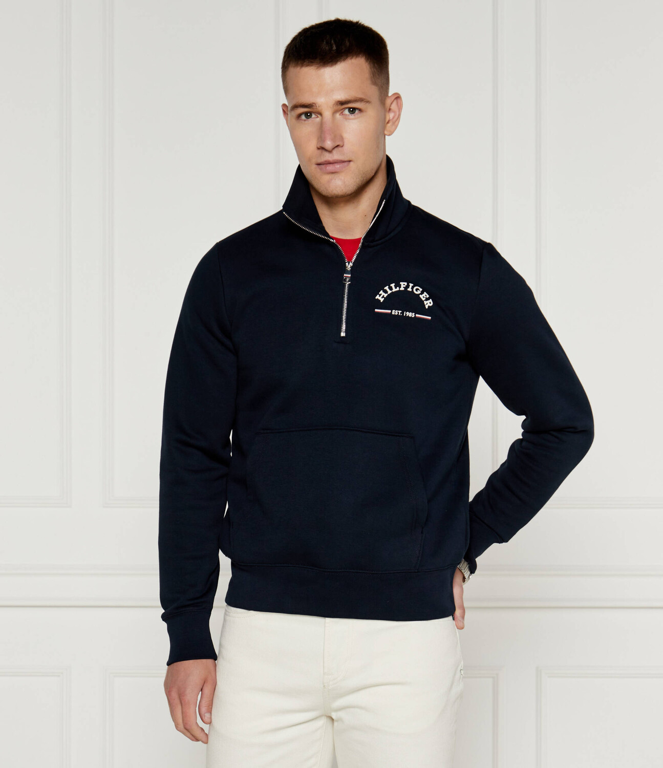 

Толстовка Tommy Hilfiger ROUNDALL Regular Fit, темно-синий