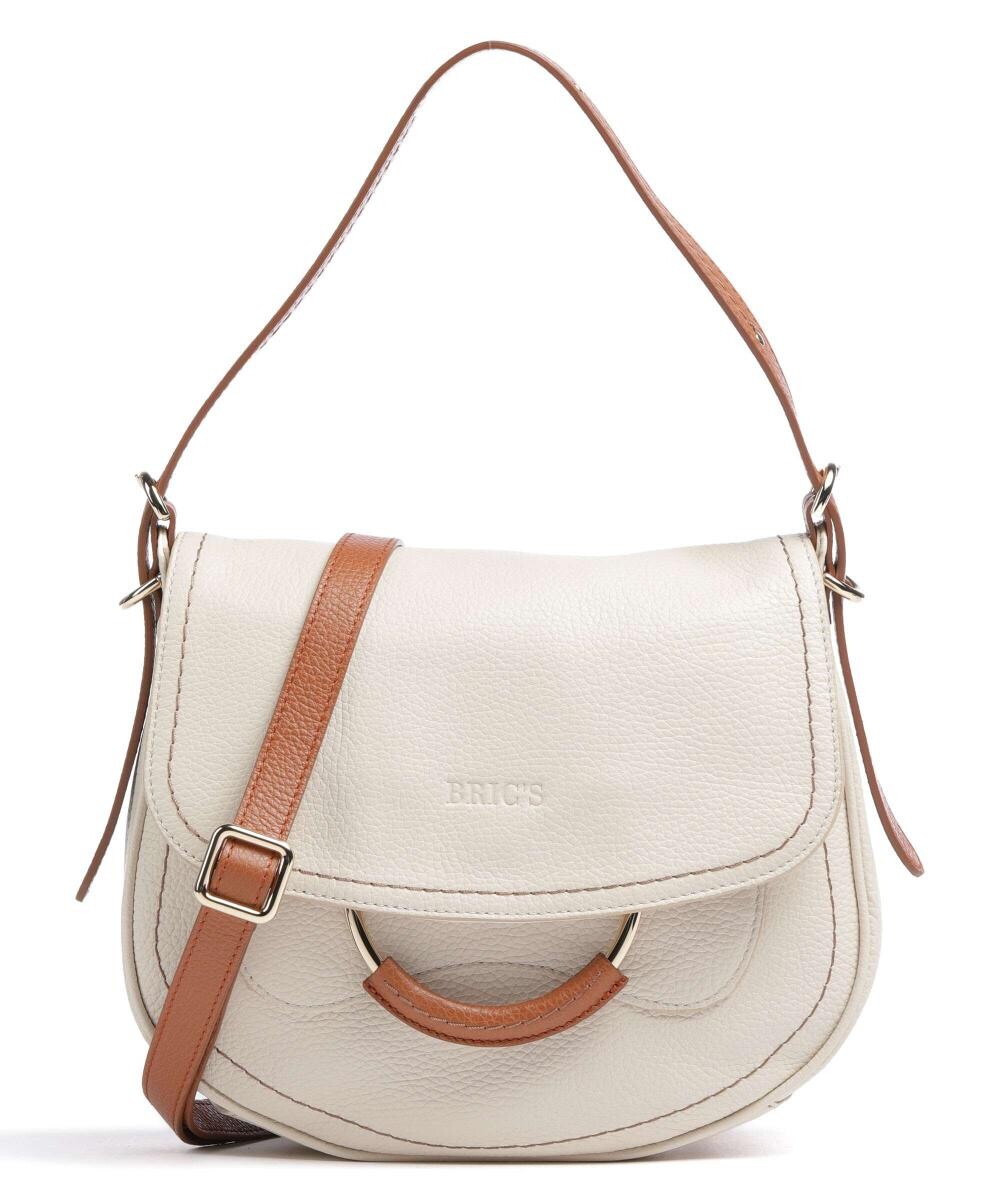 

Сумка через плечо Gondola Stella среднего размера из зерненой кожи Brics, бежевый