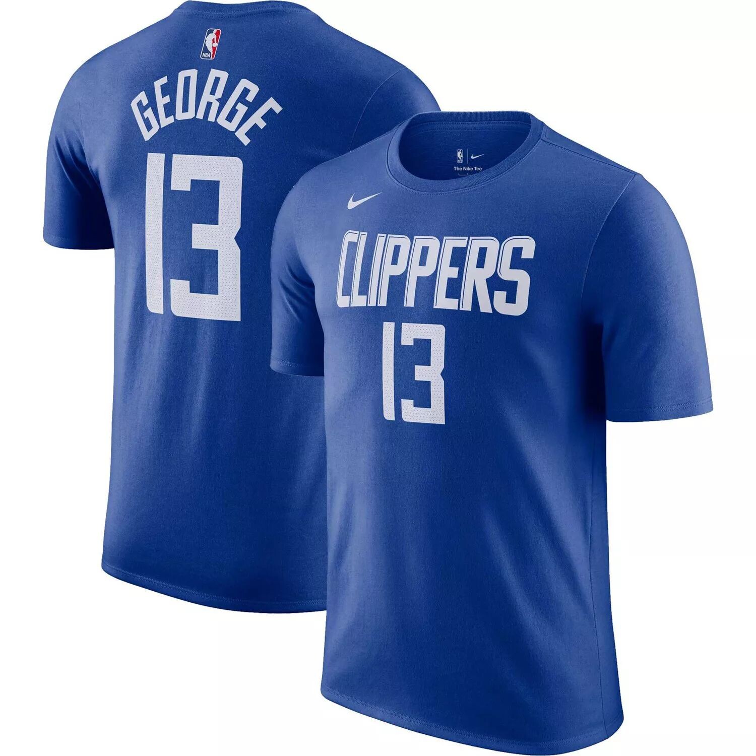 

Мужская футболка Paul George Royal LA Clippers Icon 2022/23 с именем и номером Nike