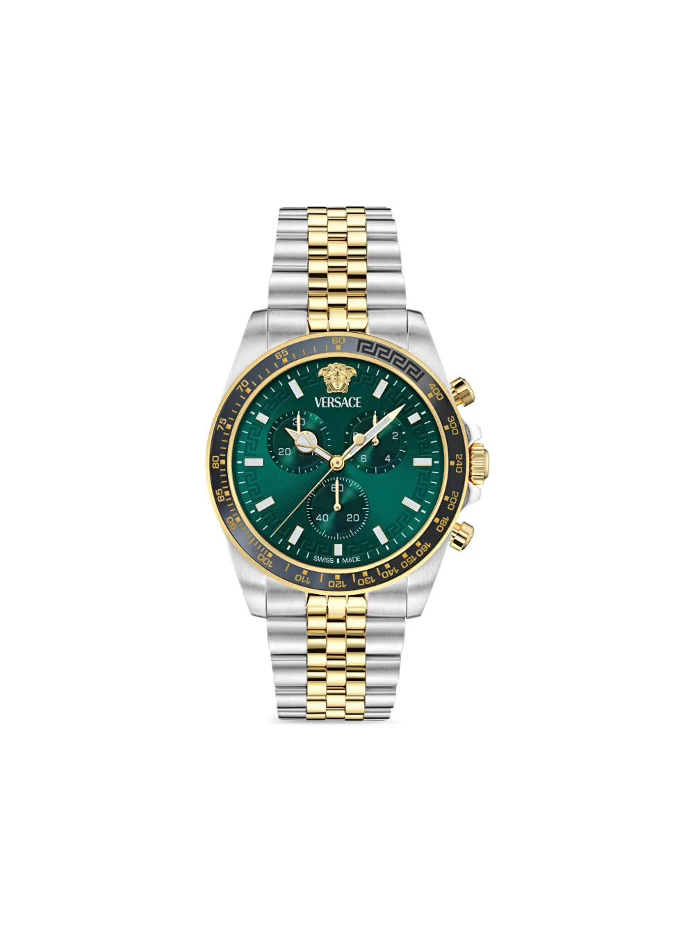 

Наручные часы Greca Chrono 43 мм Versace, зеленый