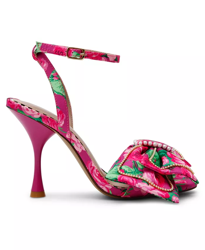 Женские босоножки-стилетты Denly Bow с двумя ремешками Betsey Johnson, розовый — фото 2