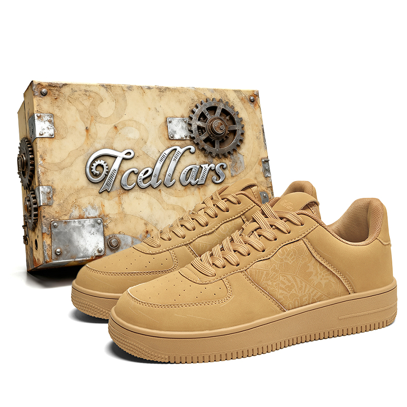 Низкие кроссовки для скейтбординга Unisex Exclusive Box TCELLARS, denim белый синий — фото 3