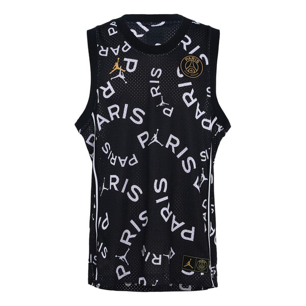 

Баскетбольная майка Air Jordan Paris Saint-Germain Printing Vest, черный