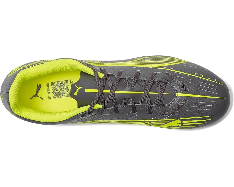 Кроссовки PUMA Ultra 5 Play Firm, Artificial Ground Soccer Cleats, Matte Aged Silver-Yellow Alert-Puma Aged Silver — фото 2