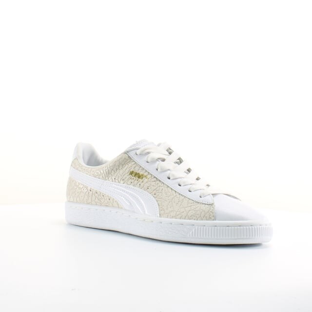 Мужские кроссовки Basket из крокодиловой кожи на шнуровке 358872 01 Puma, белый — фото 2