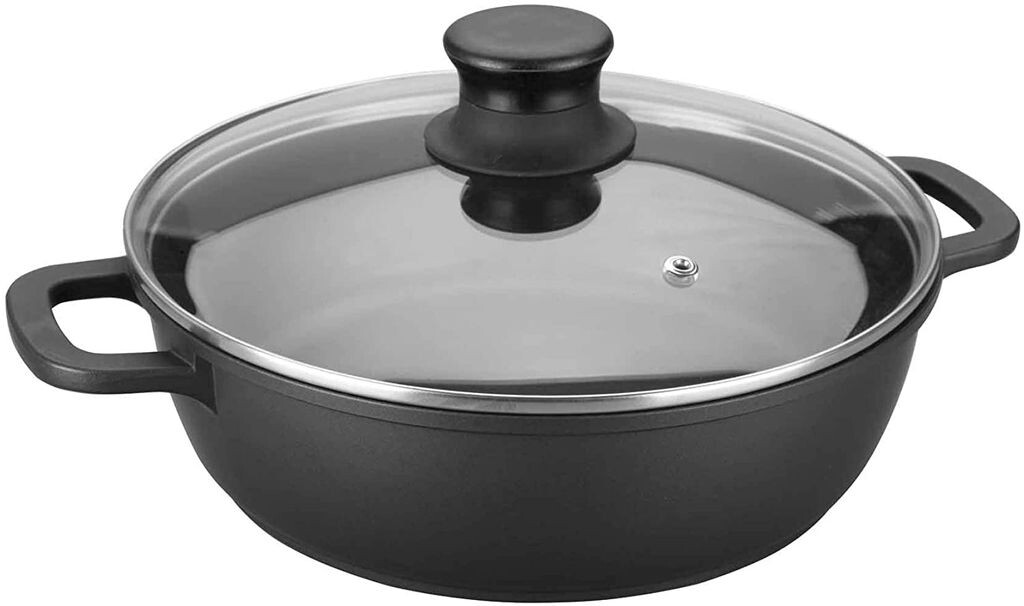 

Lacor 25835 Faitout BAS Fonte Aluminium AVEC Кастрюля Couvercle с крышкой, чугун/литой алюминий, диаметр 36 см, подходит для индукционных плит, антипригарное покрытие