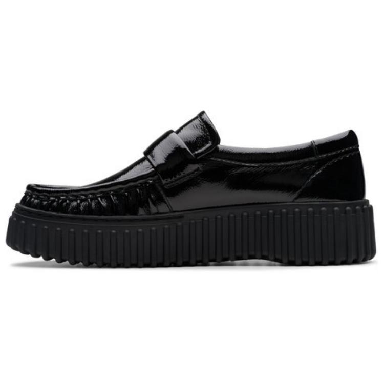 Clarks Лоферы 4 см женские черные