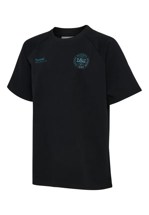 Футболка Hummel Dbu 26 travel tech t-shirt s/s kids national team wear, черный — фото 3