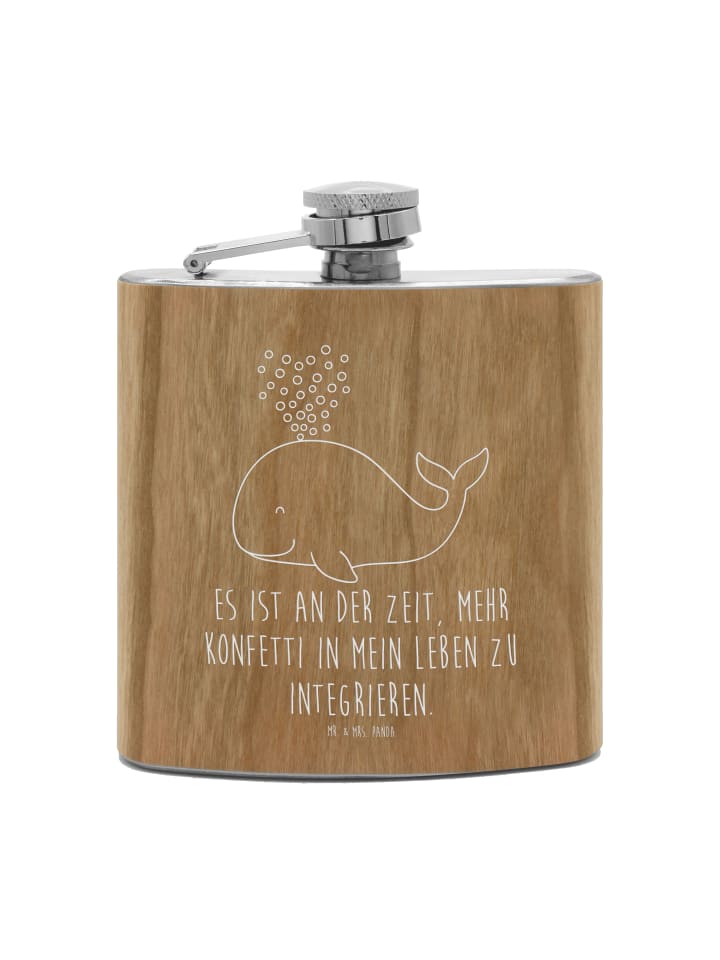 

Mr. & Mrs. Panda Фляжка Flachmann Smörle Winterzeit mit Spruch in Braun