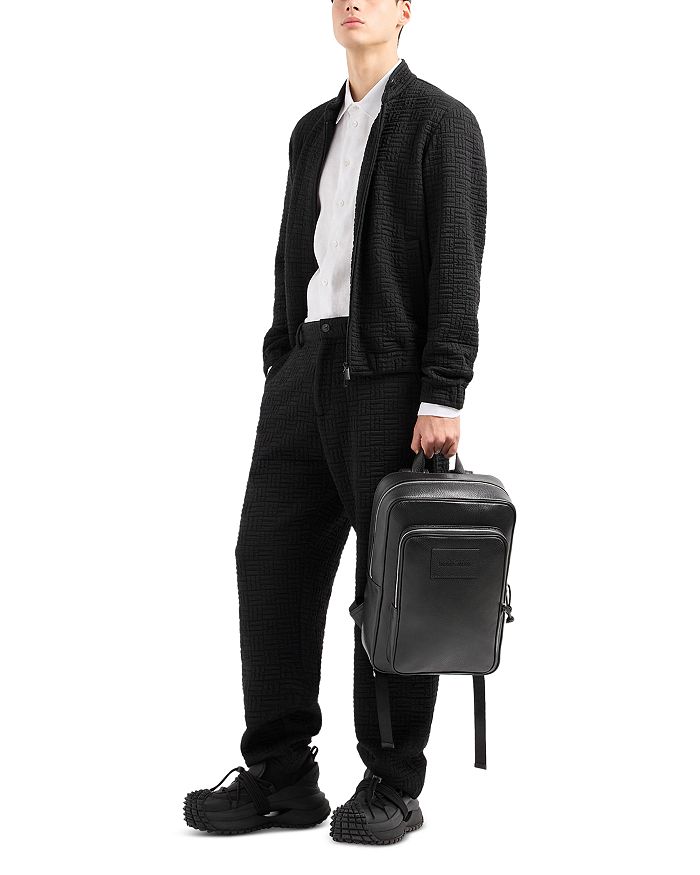 Спортивная рубашка из льняного шамбре Regular Fit Emporio Armani, белый — фото 2