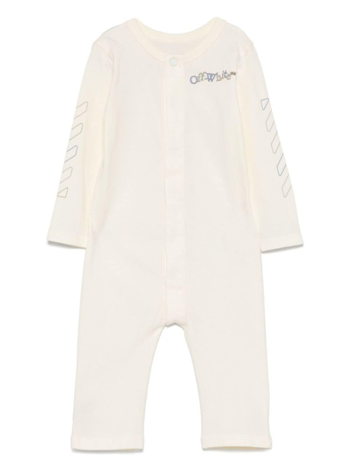 

Off-White Kids ромпер с логотипом, серый