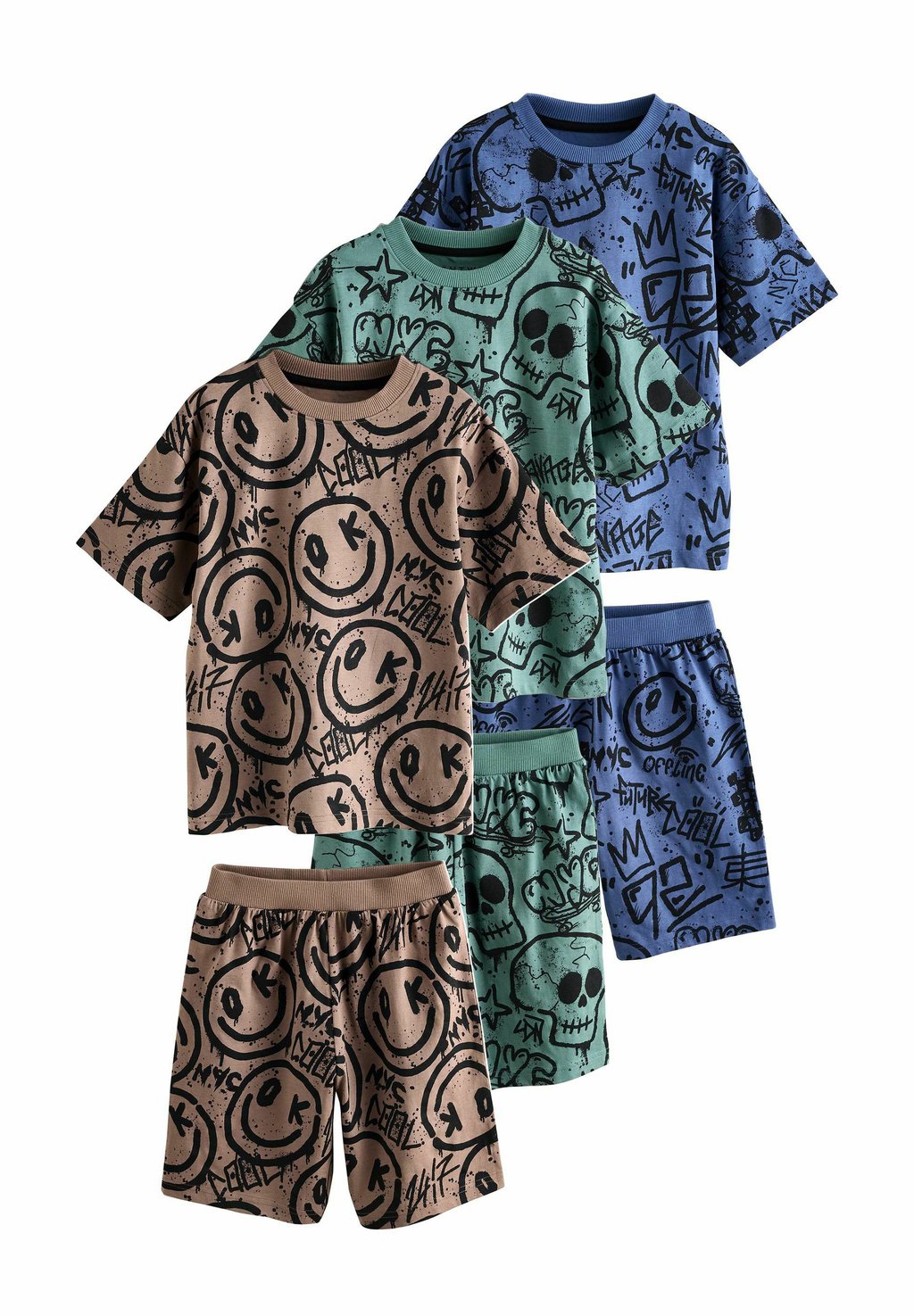 

Пижама 3 PACK SET Next, синий