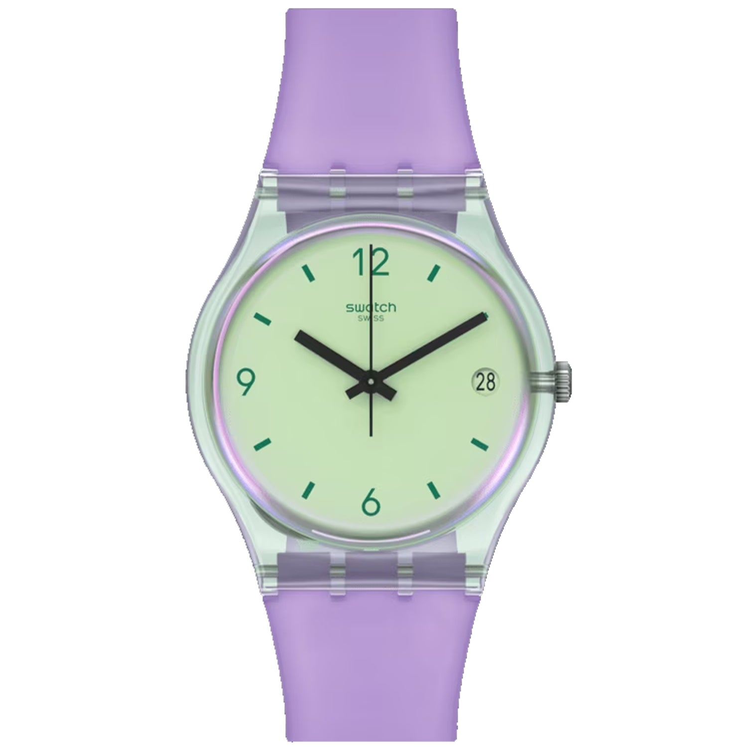 

Мужские часы Swatch Mystic Sunrise с зеленым циферблатом