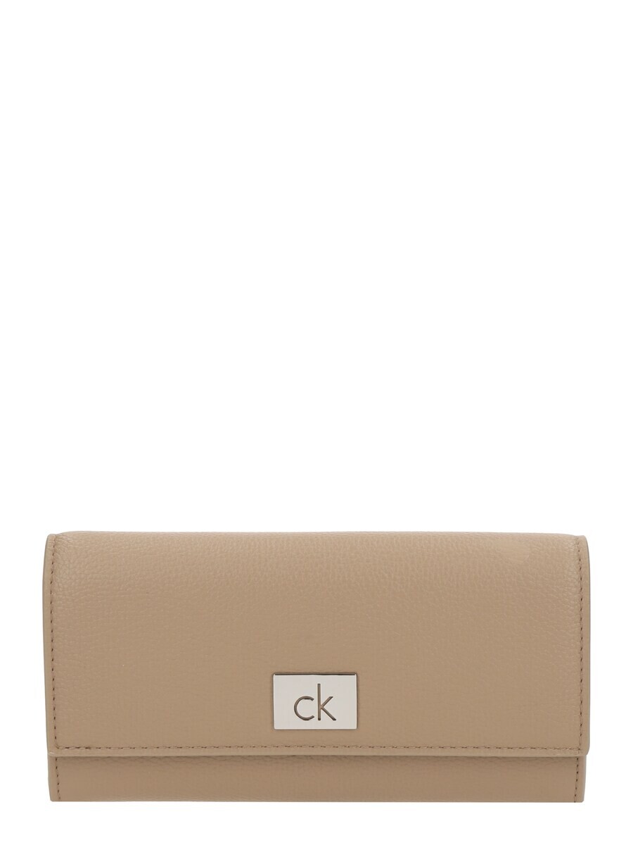 

Кошелек Calvin Klein Wallet CK PLAQUE LARGE TRIFOLD, бежевый