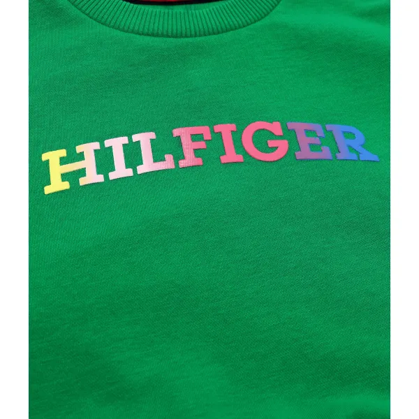 Толстовка свободного кроя-монотипа Tommy Hilfiger, зеленый — фото 3