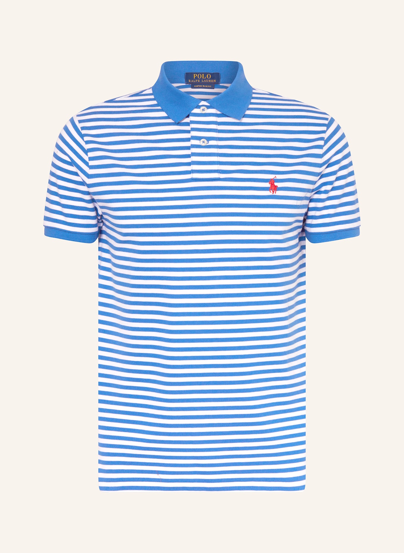 

Рубашка-Поло из пике на заказ узкого кроя Polo Ralph Lauren, мультиколор